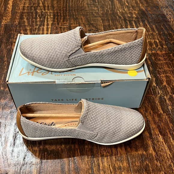 Life Stride Shoes - *Final CCO Drop* Gray Knit Next Level Slip On Sneaker